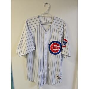 Majestic Authentic MLB Chicago Cubs KOSUKE FUKUDOME #1 Jersey Sz 52 White Sewn